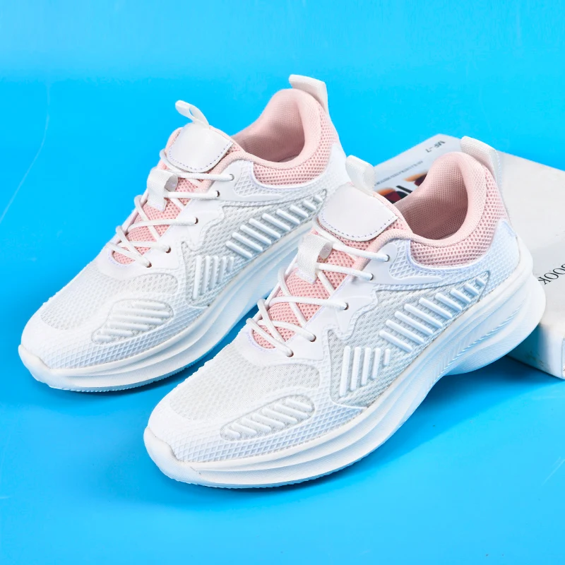 

New Trend Women Sport Running Shoes Breathable Mesh Female Athletic Jogging Training Sneakers Light Weight Lady Sport Shoes