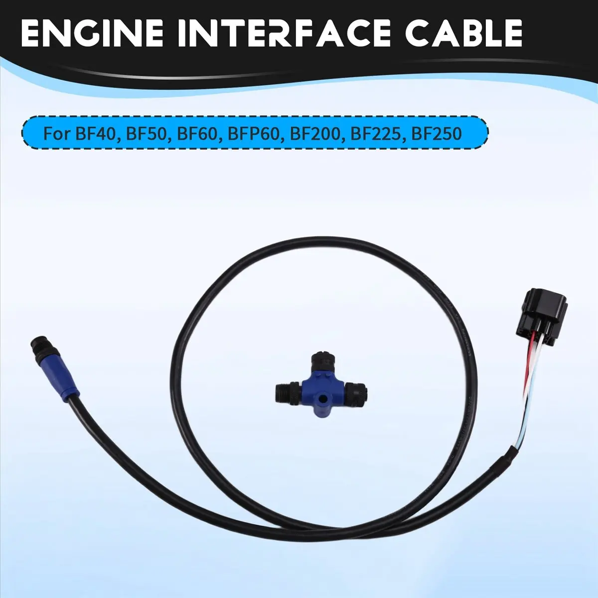 (선물 아이템) NMEA 2000 아웃보드용 엔진 인터페이스 케이블 06653-ZZ3-760HE,6핀,용