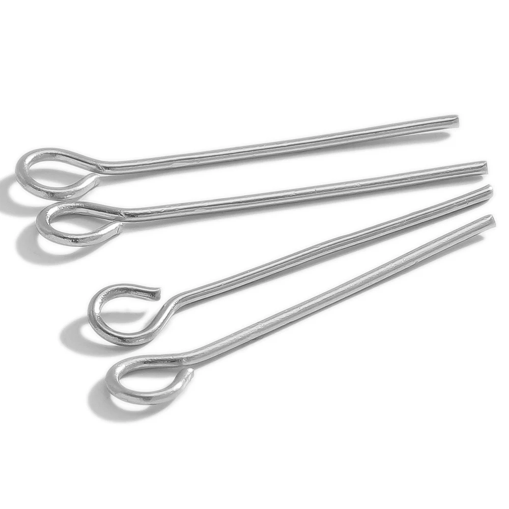 100 Stück/Set Edelstahl Goldfarbene Ösenstifte 15/20/25/30mm Ohrring-Zubehör für DIY Schmuckherstellung – Detail 6