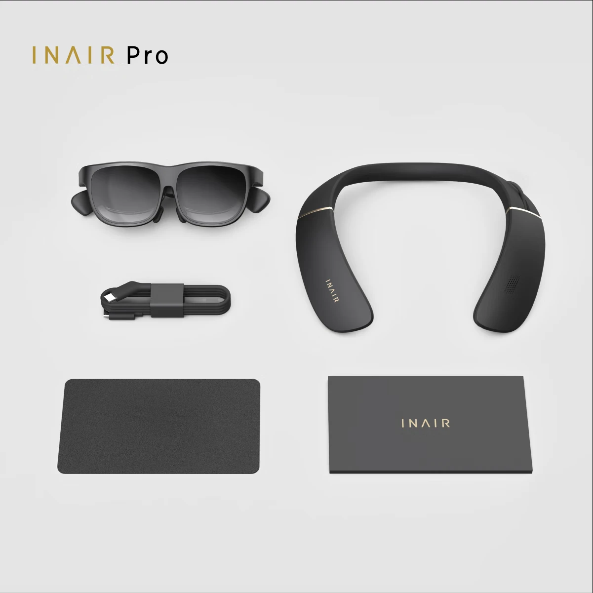 INAIR Pro AR glasses office DP direct connection large screen multi-screen binocular portable display XR glasses neck ring set
