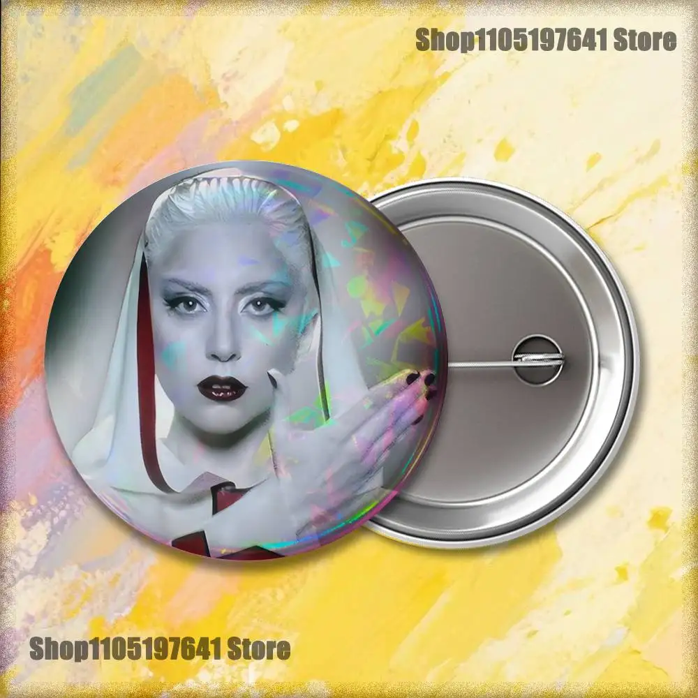 GagaS Creative Round Badge Pin – Stylish Accessory