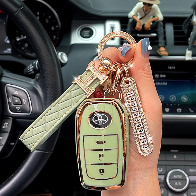 Cover Chiave/telecomando per Toyota Corolla C-HR CHR RAV4 Prius Camry Prado 2018 - Sc00d834247994425becded3a6934fe37t