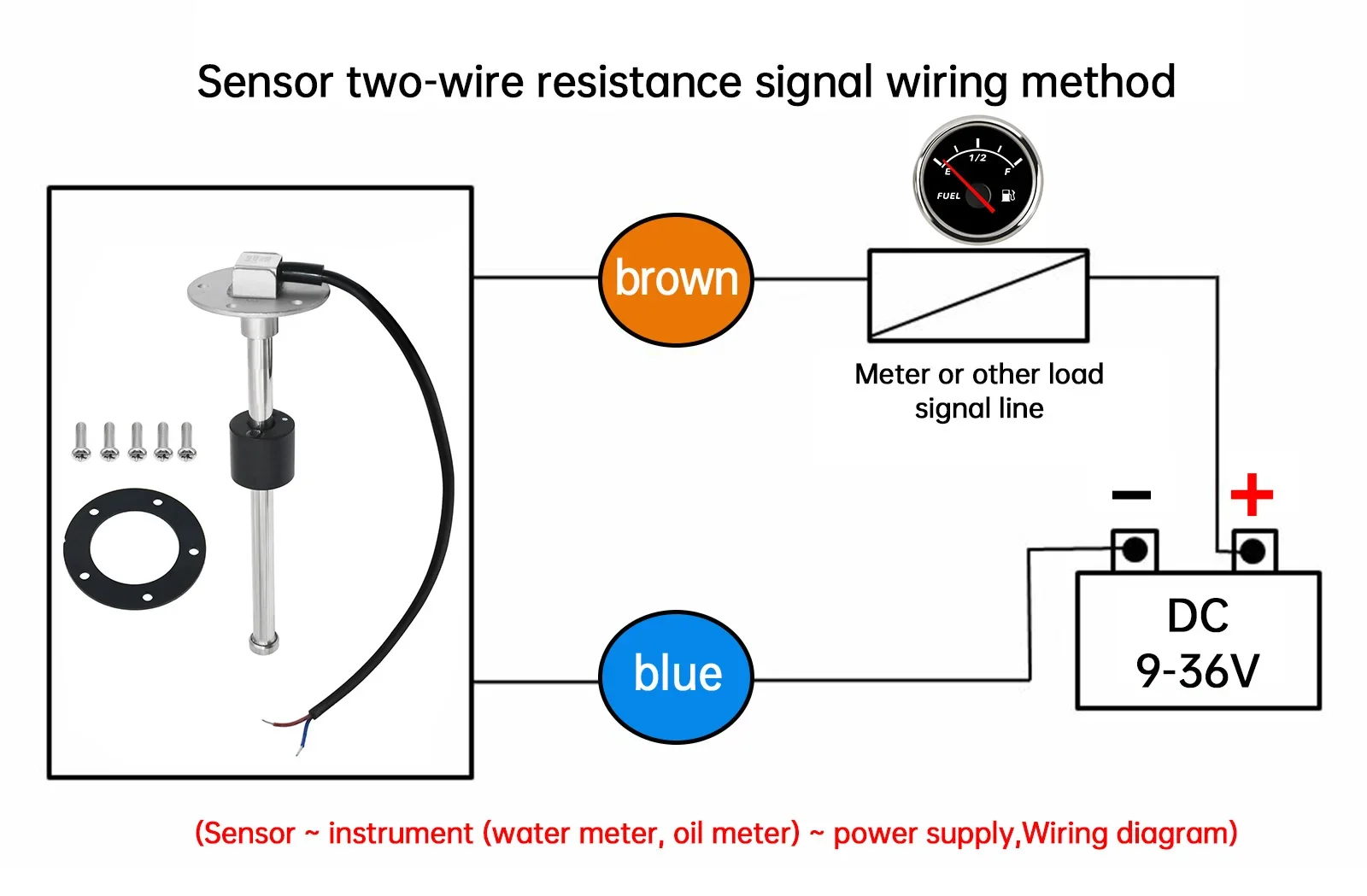7 Farben 85MM Anzeige 4-in-1 Öldruckanzeige Kraftstoffstand Wassertemperaturmesser Auto-Temperatursensor 10MM 1/8 NPT Kraftstoffstandsensor – Detail 34
