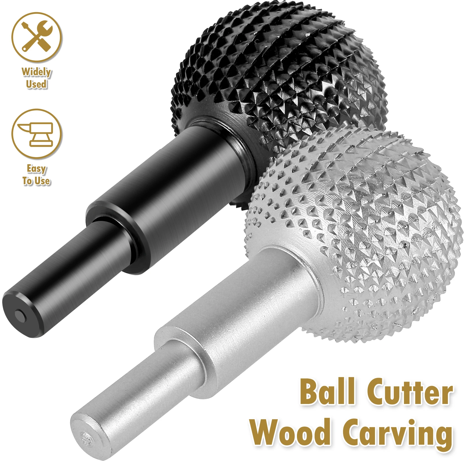 Carbon Steel Rotary Ball Grinder for Wood Carving and Polishing