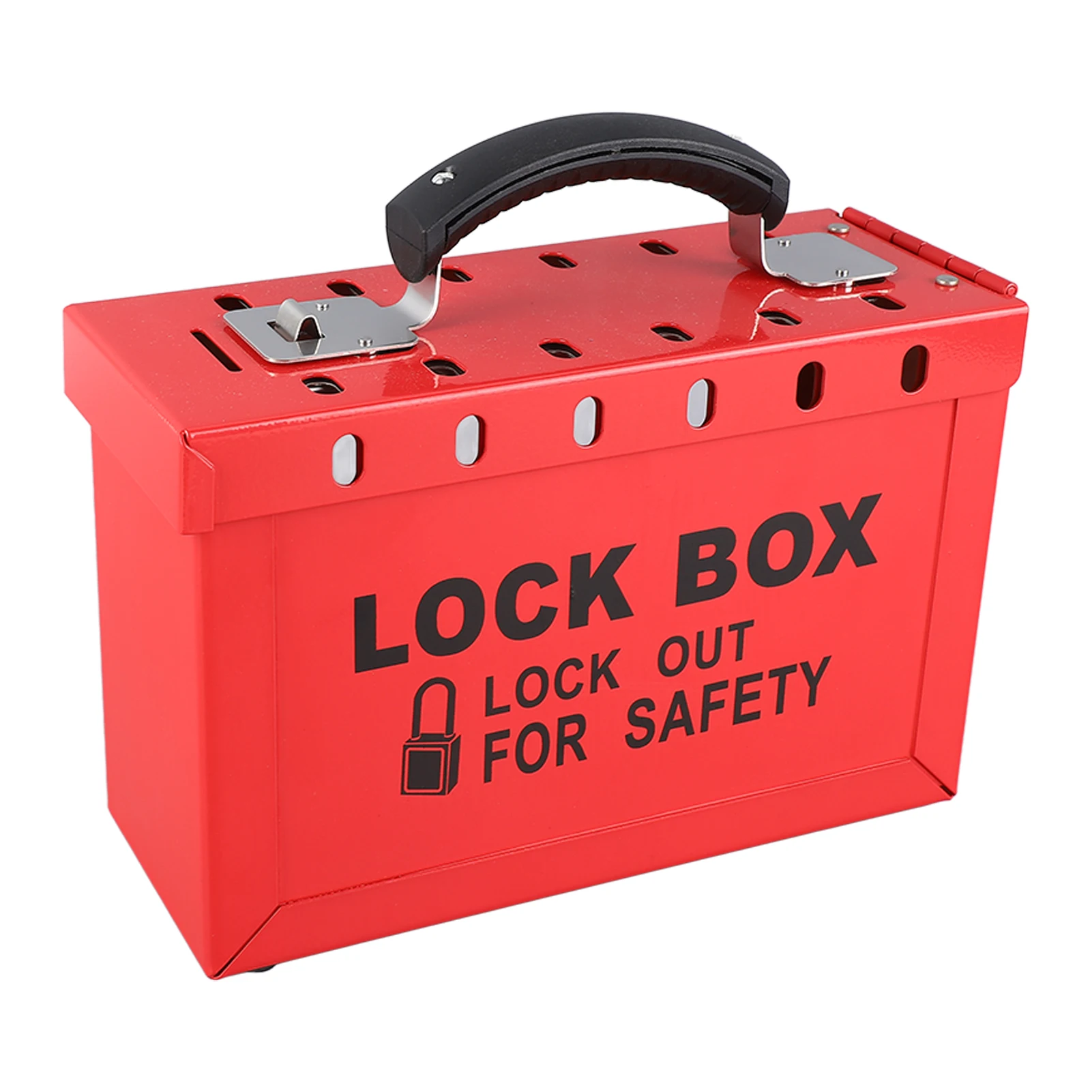 Group lock box portable transparent window safety lockout tagout box for office shopping mall home company group safety lock