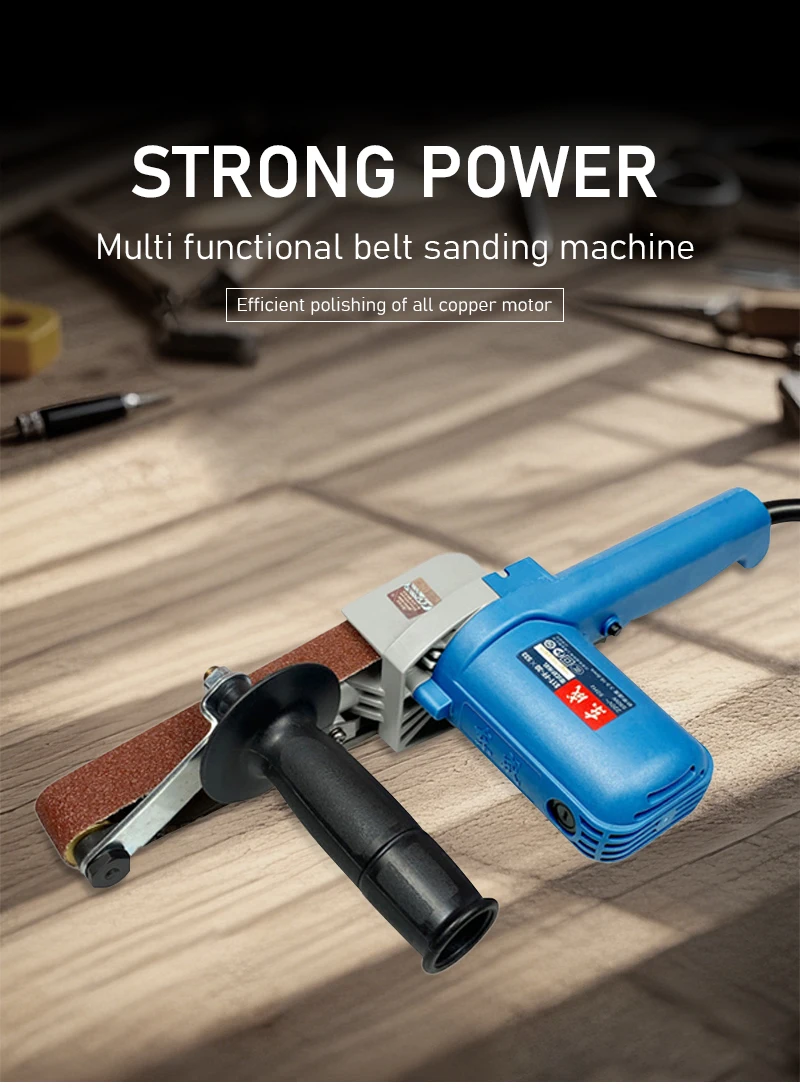 Woodworking Sander 550W High Power Belt Sander Machine 30*533mm 6 Variable Speed