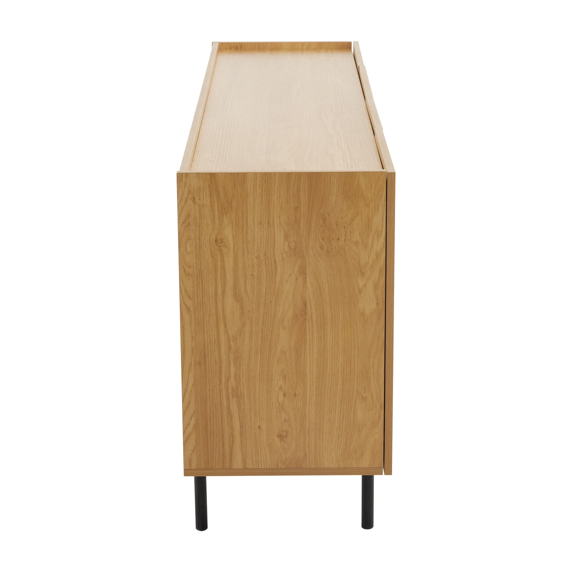 Sideboard für Wohnzimmer, Buffetschrank mit 4-türigem und Metallinlage – vielseitige Kommode, Sideboard, Beistellschrank – Detail 16