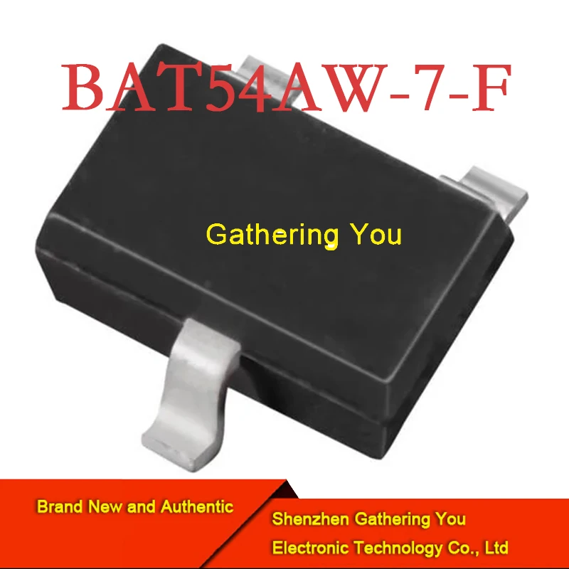 

BAT54AW-7-F SOT323 Schottky diode and rectifier 30V 200MW Brand New Authentic