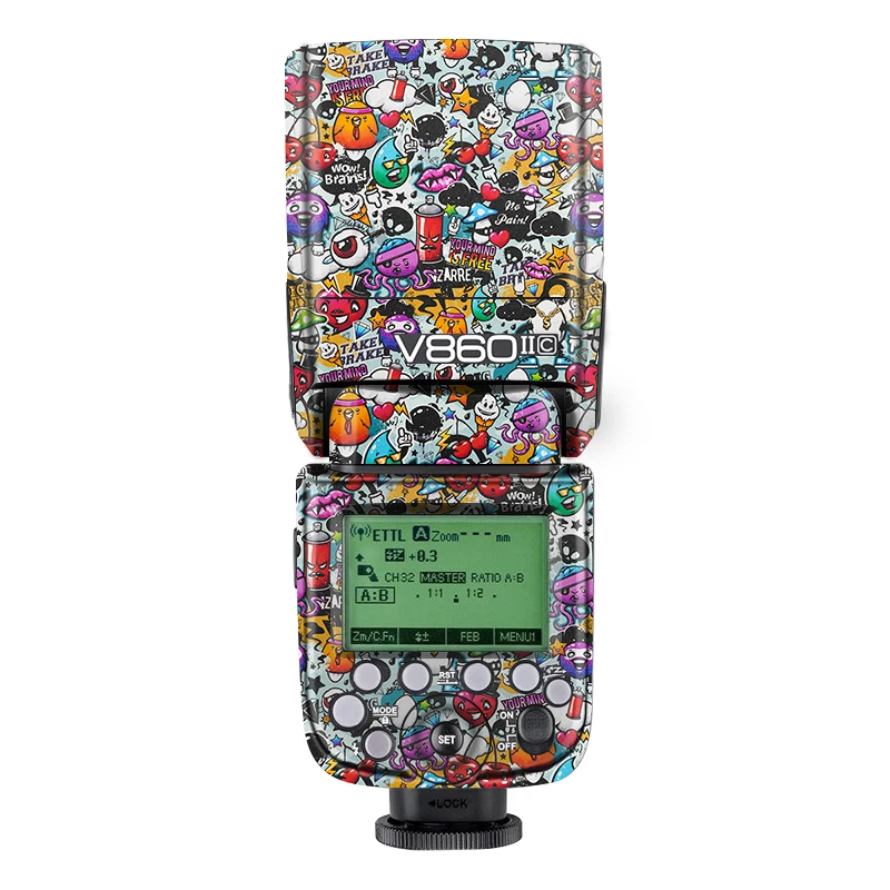 데칼 스킨 비닐 랩 필름 카메라 플래시 스티커 코트, Godox V860II V860IIC V860IIN V860IIS V860IIO V860IIF V860IIP