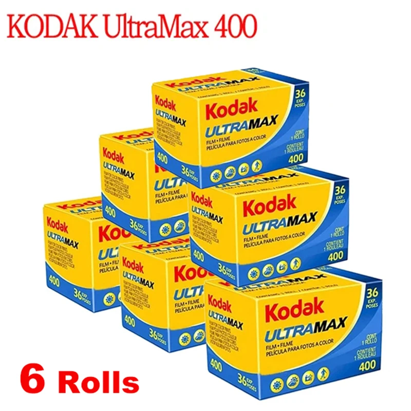 

Kodak Film 6 Rolls For Kodak UltraMax400 135 Color Film 36 Sheets of 35mm Film 36 Exposures for Kodak H35/M35/M38 Film Cameras