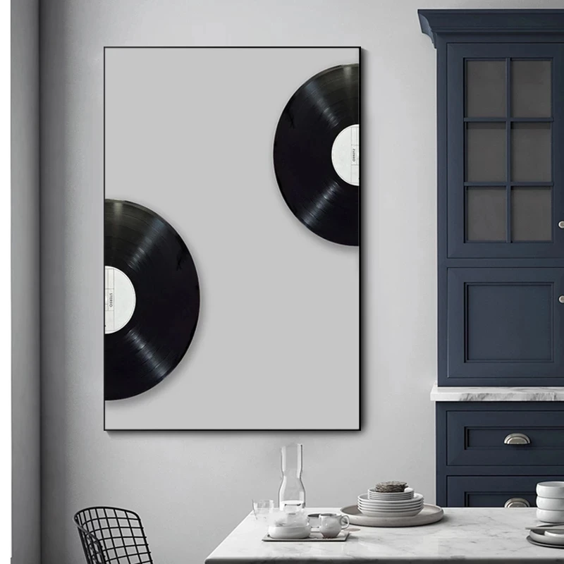 북유럽 빈티지 비닐 레코드 포스터, 캔버스 회화 포스터, 프린트 벽 포스터, 침실, 홈 인테리어, 연인, 수집 작품