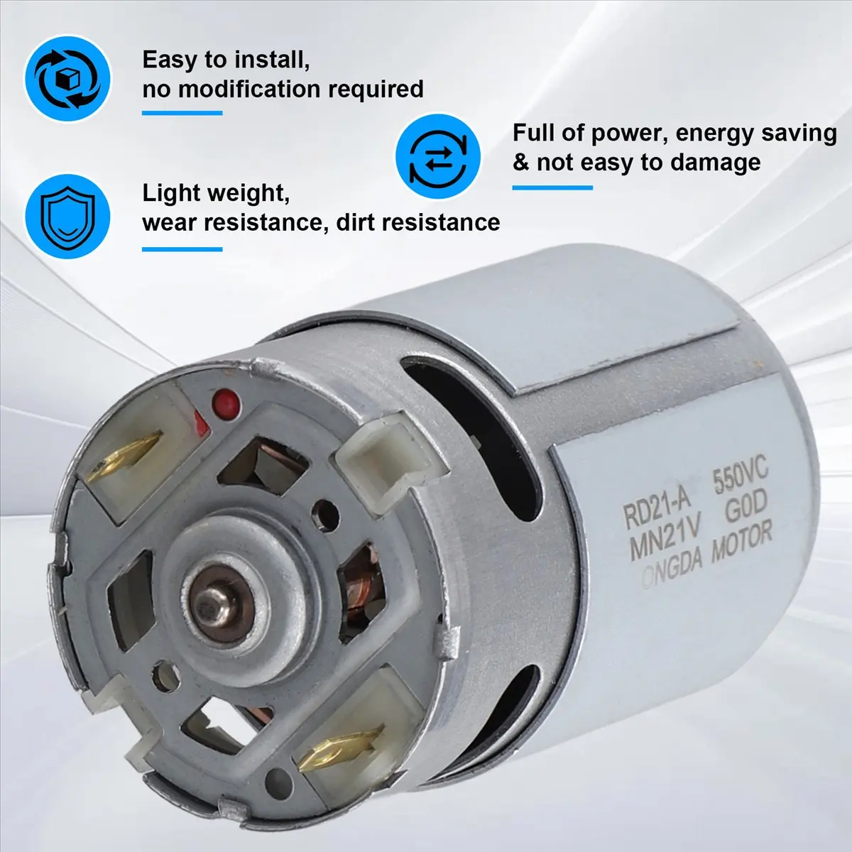 AAAE 고속 550 DC 모터 21V 21000RPM - DIY 매니아를 위한 강력한 미니 모터, 다양한 용도에 이상적