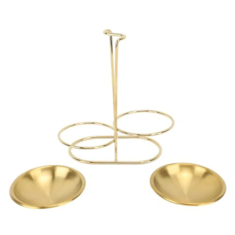 ABGE-Hot Pot Spoon Colander Stand Restaurant Spoon Stand Stainless Steel Soup Spoon Stand Soup Spoon Colander Set Stand