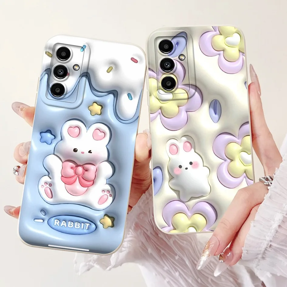 Lovely Panda Rabbit Soft Silicone Back Cover - Enhanced Protection and Style