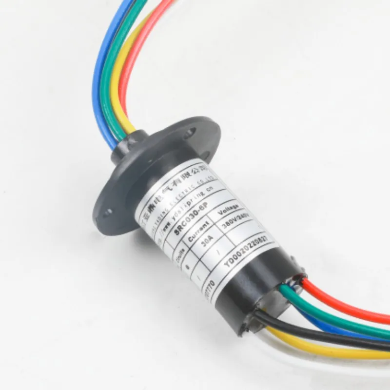 Conector Giratório do Anel Deslizante da Cápsula Grande Corrente do Poder Sinal de Transmissão Elétrica 30a Od30 mm Fio 6