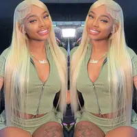 30 40 Inch 250 300% Density Blonde 613 Lace Front Wigs 13x6 HD Lace Wig Transparent Frontal 13X4 Bone Straight Human Hair Wigs 1