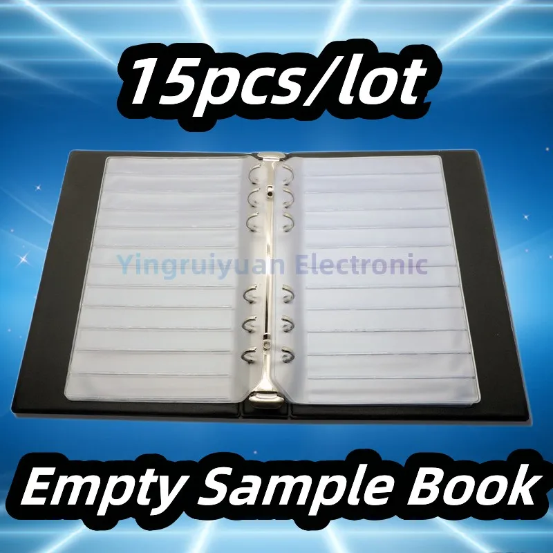 

15pcs/lot Resistor Capacitor Inductor IC SMD SMT Components Sample Book Empty page For 0402/0603/0805/1206 Electronic Component