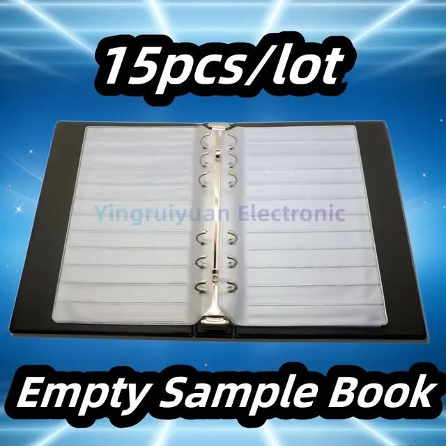 15pcs/lot Resistor Capacitor Inductor IC SMD SMT Components Sample Book Empty page For 0402/0603/0805/1206 Electronic Component