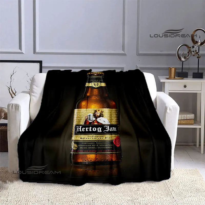 

Одеяло с принтом логотипа hertog jan, теплое Фланелевое мягкое удобное одеяло, домашнее дорожное одеяло, подкладки для кровати, подарок на день рождения