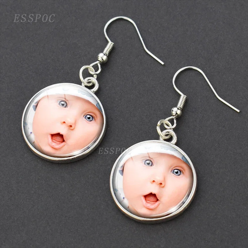 2020 New DIY Handmade Personalized Custom Earrings Baby Family Member Photo Earrings for Wedding Gifts member