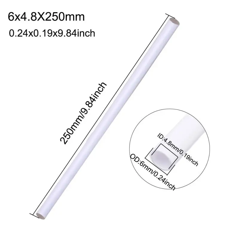 ABS Round Tube Plastic Hollow Tube Diameter 3mm/4mm/5mm/6mm/8mm/10mm DIY Handmade Sand Table Material Model Building 20pcs~5pcs