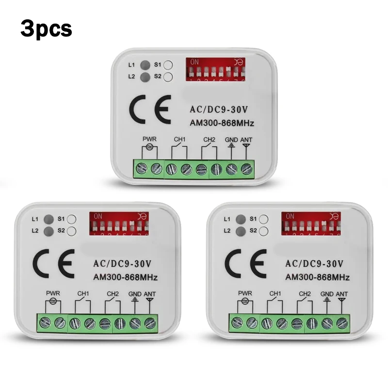 Récepteur Universel Multifréquence RX UNICOM Avec Deux Télécommandes Roling Code