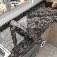 Marble Kitchen Oil-Proof Film Stove Waterproof Moisture-Proof Self-Adhesive Wallpaper Countertop Cabinet Renovation Tile Sticker 2