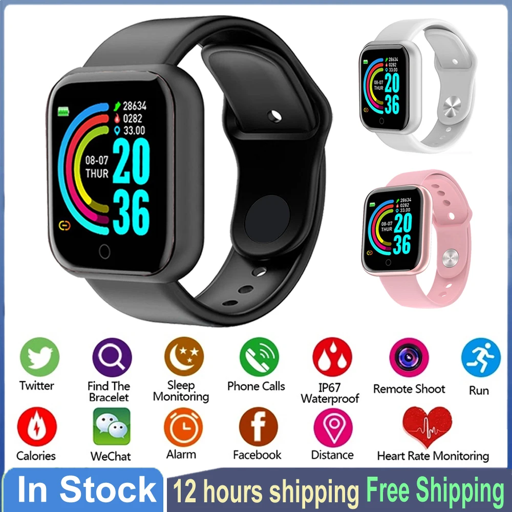 

Watch Bluetooth Pro Smart Fitness Tracker Sports Watch Heart Rate Monitor Blood Pressure Smart Watch Bracelet for Android IOS