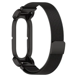 Magnetic Milanese Stainless Steel Sweatproof Adjustable Watch Strap with Clasp Buckle - GoogleFitbit Air (Black Magnetic)