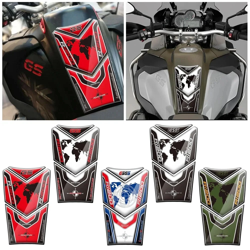 

High quality Motorcycle Tank Pad Protector Sticker Fish Bone Sticker For BMW R 1200 GS R1200GS Adventure 2014-2021 2020 2019