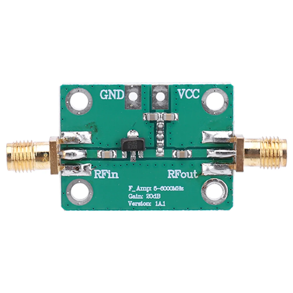 HMC580 LNA 모듈 DC 3.3-5.5V 1-1000MHz RF 광대역 증폭기 이득 20dB 단파 FM 라디오용 무선 주파수 증폭기 모듈