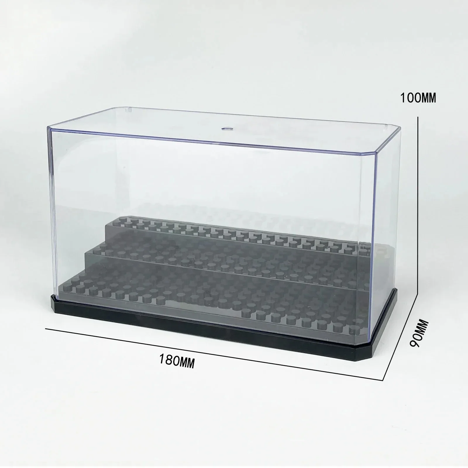 Clear Building Blocks Display Box Showcase Block Toy Transparent Dustproof Display Case Stackable Square Storage Box Organizer 5