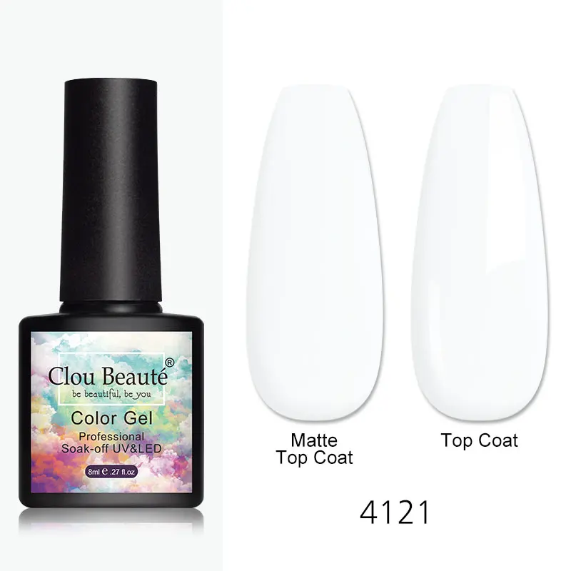 Clou Beaute 15ml Black Red Semi-Permanent Gel Nail Polish