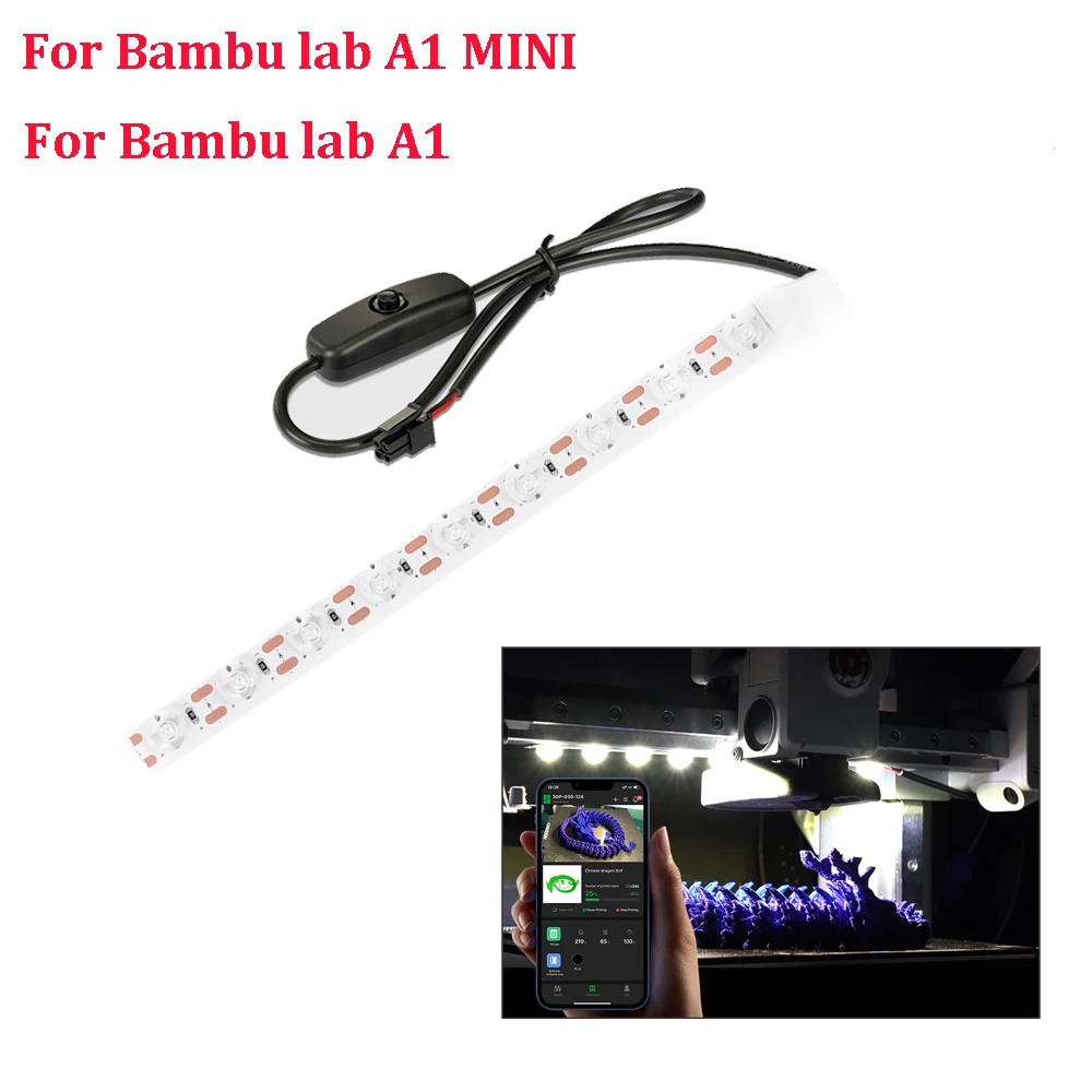 Led Light Strip Ra95 Fill Light for Bambu lab A1/A1mini 3D Printer Parts 3d printer fill light