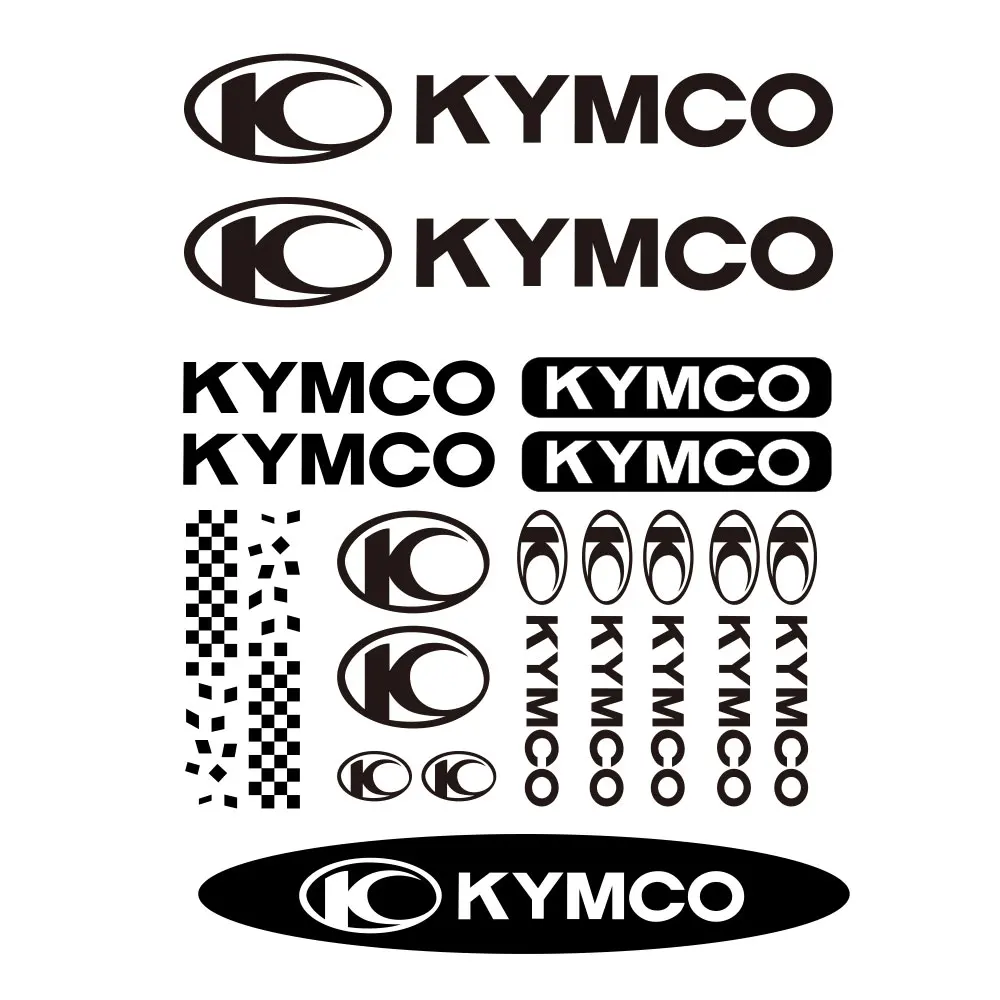 Car Sticker18 Pcs Kit KYMCO Bicycle Stickers Mountain Bike Waterproof