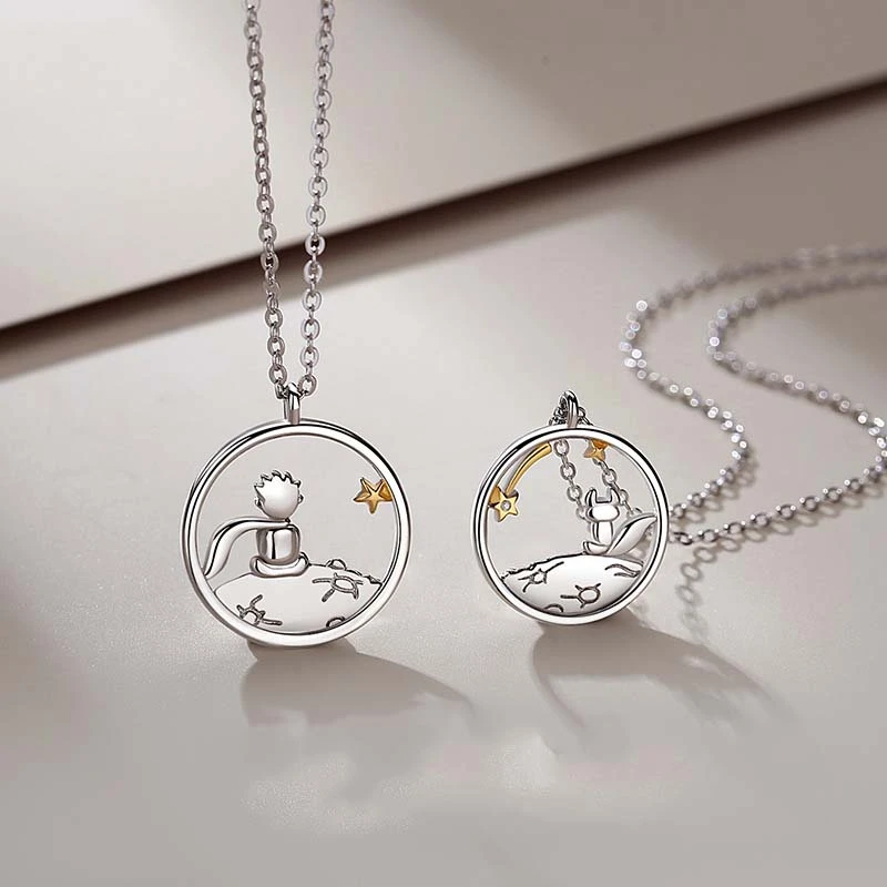 MyGiftHome The Little Prince and The Fox Necklace
