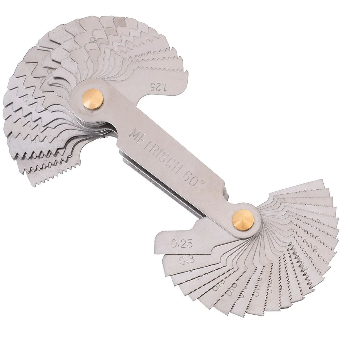 

20pcs/set Thread Pitch Cutting Gauge Tool Inch 55° Metric 60° Metric Screw Thread Gauge Home Measuring Tools