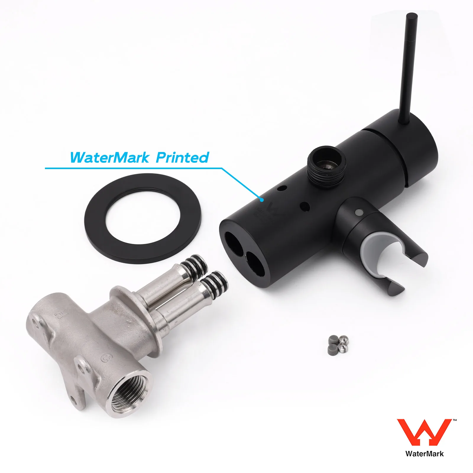 **Sydney Stock** KYLINS Hand Held Shower Head with Holder Mixer Tap Set Concealed Shower System Round Matt BLack WELS WaterMark
