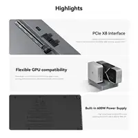 Beelink External GPU Docking Station PCIe×16 Slot Built-in 600W PSU/SSD/Wi-Fi Module Only for GTi14 155H/185H/GTi12 2