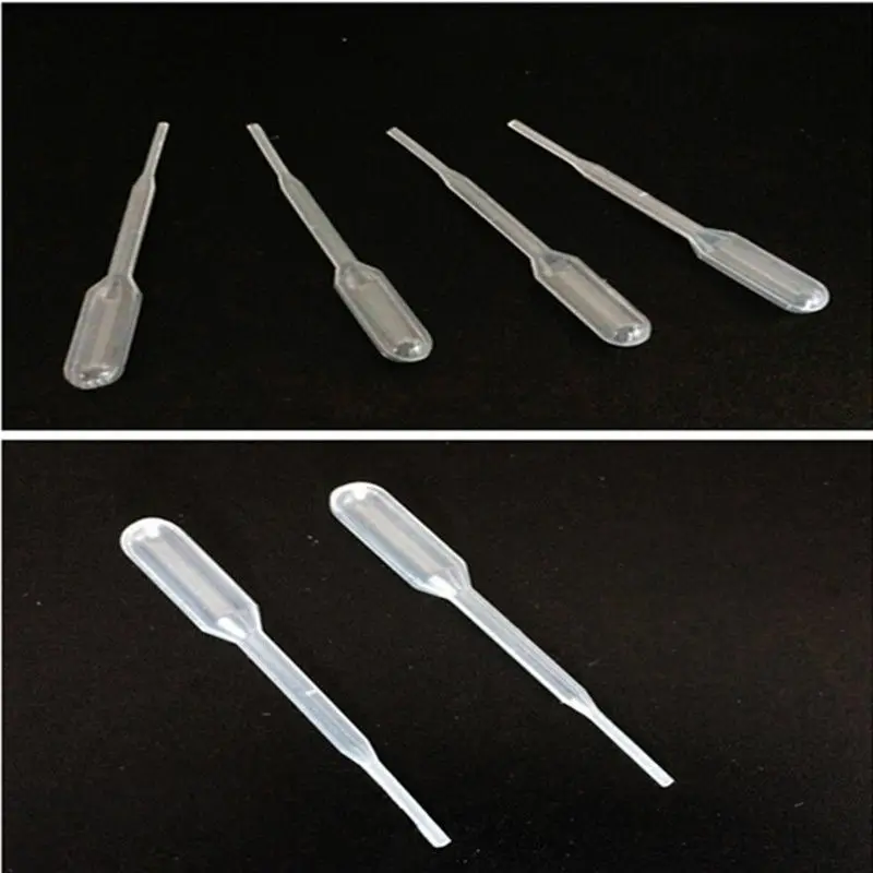 25/50/100PCS Laboratory Pipette Plastic Disposable Graduated Container Liquid Dropper Equipment Straw 0.2 / 0.5 / 1/2/3/5 10ML
