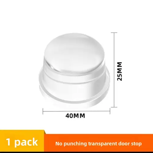 Transparent Silicone Door Stopper No Drill Anti Bump Pad for Office Home Safety Protection Dodgers Door Stop Home Improvement - Image 7