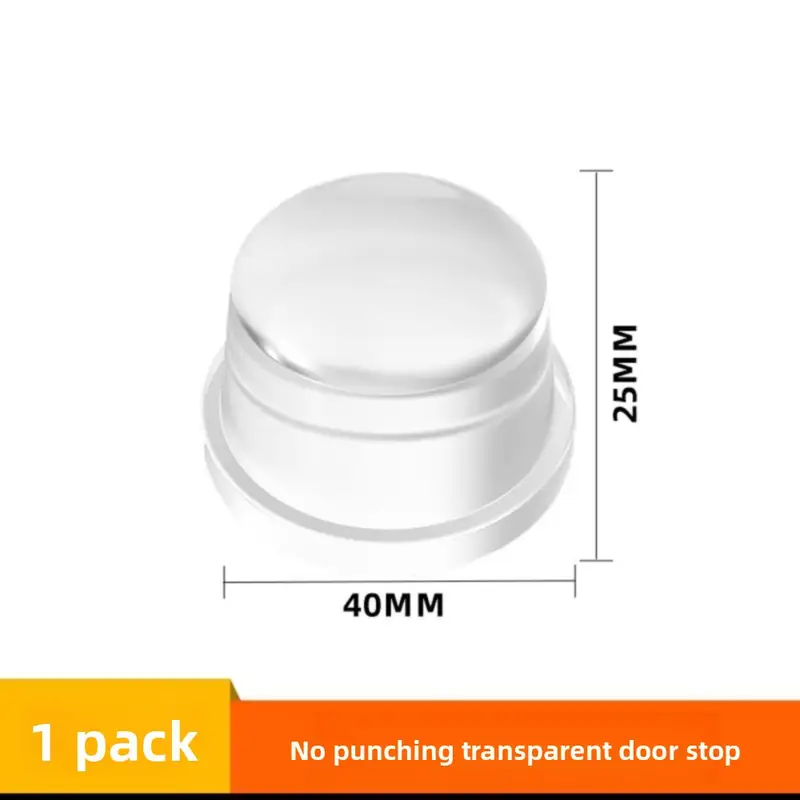 Transparent Silicone Door Stopper No Drill Anti Bump Pad for Office Home Safety Protection Dodgers Door Stop Home Improvement - Image 7