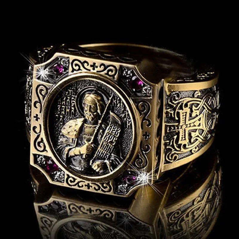 Stainless Steel Ring Men's luxury Vintage Stainless Steel Ring accessories men's ring gift