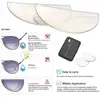 2pcs Stick-on Reading Glasses Lens Liquid Silicone Bifocal Presbyopic Lenses Magnification Bifocal Lenses +100 to +350 1