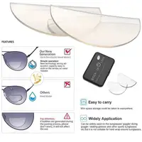 2pcs Stick-on Reading Glasses Lens Liquid Silicone Bifocal Presbyopic Lenses Magnification Bifocal Lenses +100 to +350 1