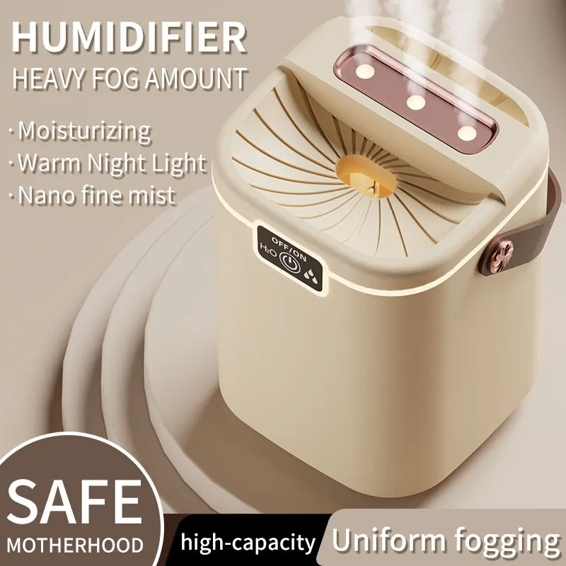 3-hole air humidifier 1.8L capacity spray 4-gear essential oil perfume diffuser with night light 3-nozzle humidifier 1