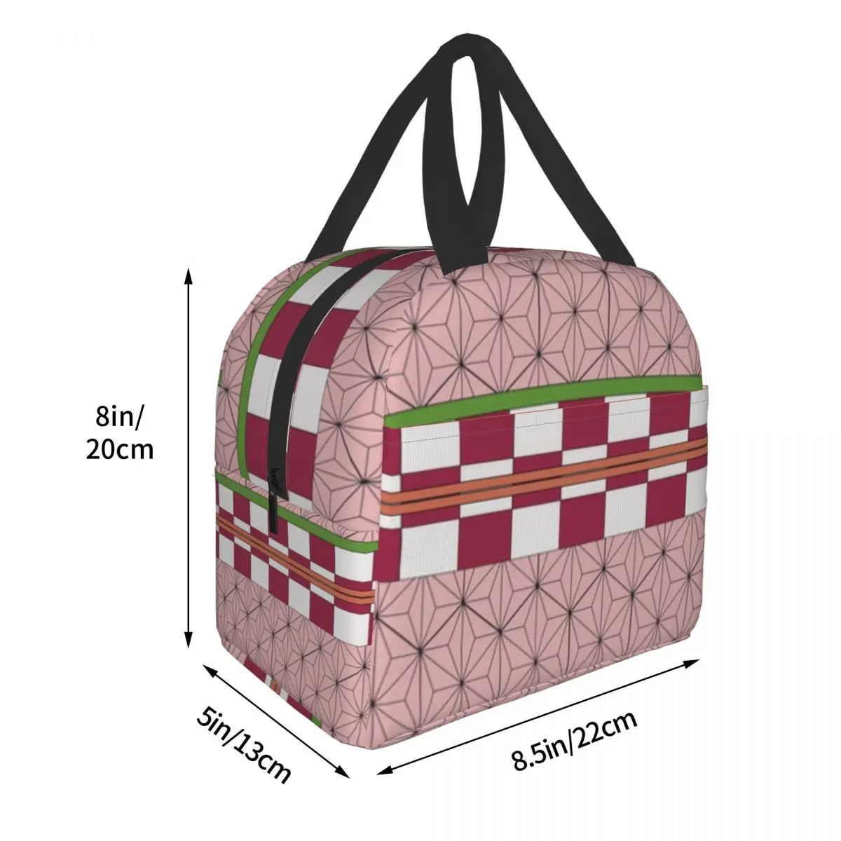 Nezuko Kimono Insulated Lunch Bag for Women Kids School Food Demon Slayer Kimetsu No Yaiba Anime Cooler Thermal Lunch Box Tote 4