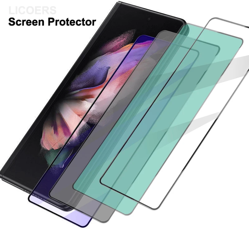 Tempered Glass Screen Protector For Xiaomi Mi Fold For Huawei Mate X2 Privacy Anti Glare Blue Green Purple Light Hd Clear Film
