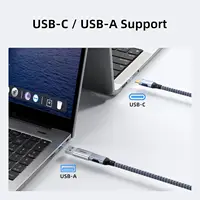USB C to Dual HDMI-compatible Splitter Hub USB 3.0 to Dual Monitor DisplayLink Adapter 4K60Hz For Mac M1 M2 M3 Driver Required - Image 3