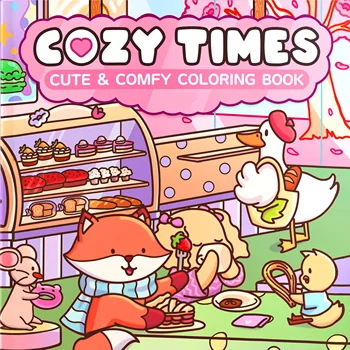 COZY TIMES Bold-easy Patterns Coloring Book for Adults Cute Drawing Book Perfect Gift for Party and Birthday 1